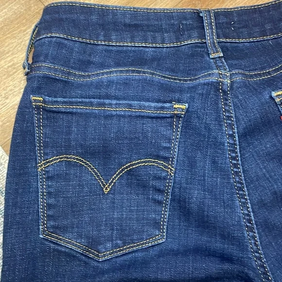 Levi’s Strauss Original Jean Pants Women’s Blue 711 Skinny 27 Stretch Denim EUC - Picture 6 of 8